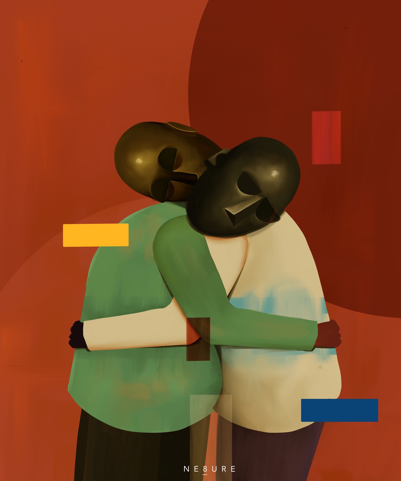 Comfort (A Shoulder to Lean On), a digital artwork by Ne8ure